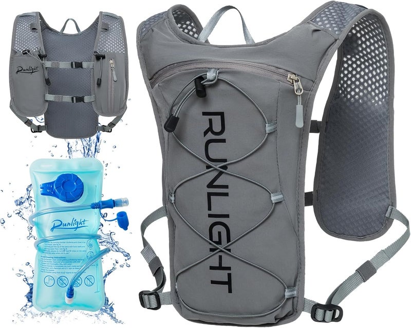 Runlight Running Vest for Women Men Lightweight Hydration Backpack Pack with 1.5L Water Bladder Bag Hydro Daypack for Hiking,Trail,Skiing,Camping,Cycling,Race,Marathon - Image 1